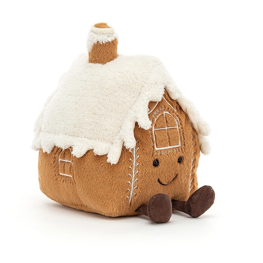 JellyCat Amuseable Gingerbread House - Medium H20cm 1 JellyCat Amuseable Gingerbread House - Medium H20cm