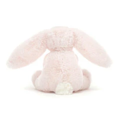 JellyCat Bashful Pink Bunny Wooden Ring Toy -JELLYCAT Store BAS4WBP 2