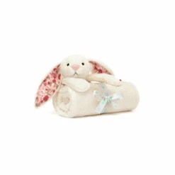 Jellycat Blossom Cream Bunny 'Berry' Blankie