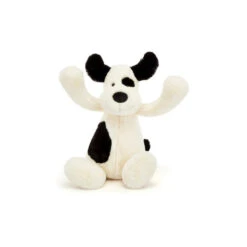 Jellycat Bashful Black & Cream Puppy Giant -JELLYCAT Store Jellycat Bashful Black Cream Puppy Giant