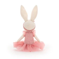 JellyCat Pirouette Bunny Rose - H27cm -JELLYCAT Store PB6RO 2