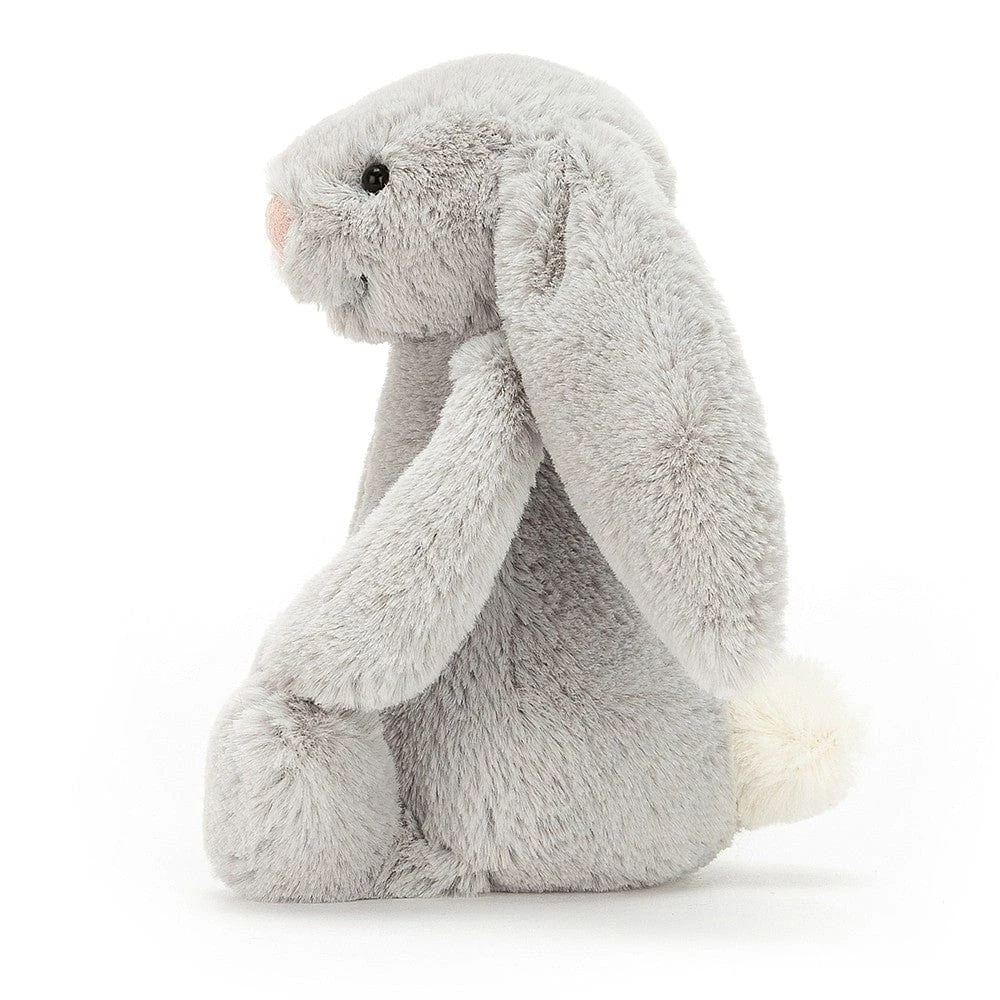 JELLYCAT Bashful Grey Bunny Little (Small) 2 JELLYCAT Bashful Grey Bunny Little (Small) - Image 2