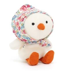 JellyCat Betty Bonnet Cream Chick - H11cm