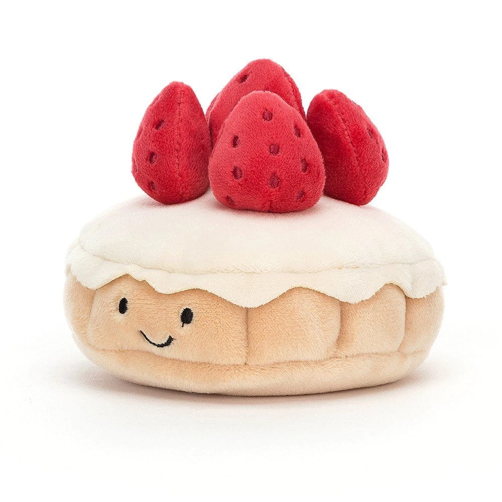JELLYCAT Pretty Patisserie Tarte Aux Fraises 2 JELLYCAT Pretty Patisserie Tarte Aux Fraises - Image 2