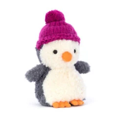 Jellycat Wee Winter Penguin (Assorted Designs) - H14cm -JELLYCAT Store wee winter penguin fushia jellycat lil tulips 29962255007862 1080x jpg
